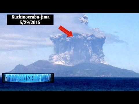 Breaking News! UFO Sightings Enhanced Footage UFO Volcano Japan 5/29/2015