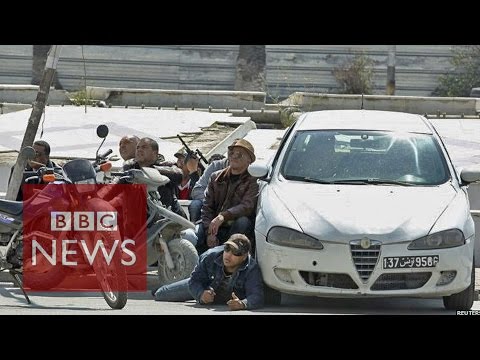 Tunis shooting: Latest video shows tourists running from museum - BBC News