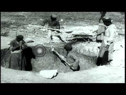 Construction of an oil drilling tower in Masjed Soleyman, Iran by the British syn...HD Stock Footage