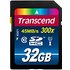 Transcend Premium - Tarjeta de Memoria Flash 32GB SDHC (Clase 10 UHS-I, 45Mb/s, 300x) de Ultra Alta Velocidad Para Cámaras Profesionales y Video HD