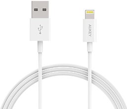 Aukey® [Apple MFi Certificado] Cable de datos de USB,Cable USB,Cable de carga,Cargador Cable,Cable de conexión (conector USB A a Lightning,1 m) y Sincronización para iPhone 6 Plus/6/5S/5/5C, iPod Touch 5,iPad Air, iPad mini, iPad 4,iPod nano 7