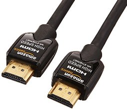 AmazonBasics - Cable HDMI de alta velocidad, compatible con Ethernet, 3D y retorno de vídeo - 0,9 m