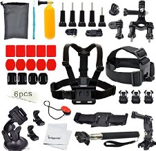 Erligpowht Kit de accesorios GoPro Kit de Ultimate Combo 36 accesorios para GoPro HERO 4/ 3+ / 3/2/1