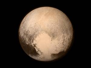 Undated NASA handout photo of Pluto obtained by the New Horizons spacecraft