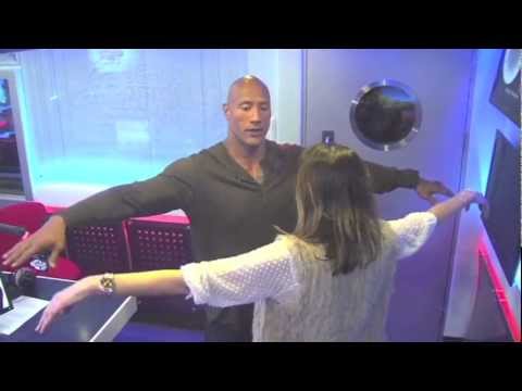 The Rock Bench-Presses Lisa Snowdon