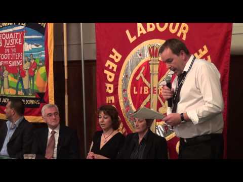 Neil Findlay MSP speaking at the LRC's fringe meeting for Labour Party conference 2013