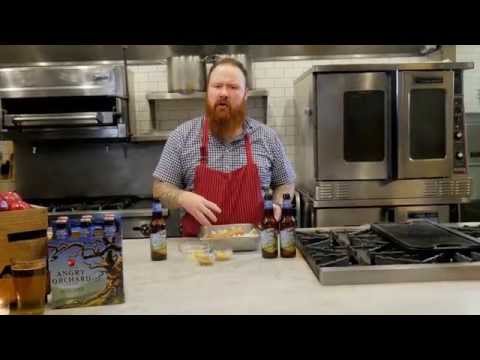 Cooking with Angry Orchard: Pork and Apple Sausage with Cider Grilled Onions and Spicy Cider Mustard