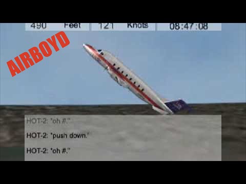 NTSB Animation Air Midwest Flight 5481 Beechcraft 1900 Accident Investigation Charlotte, NC