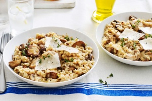 Mixed mushroom, chicken and thyme risotto