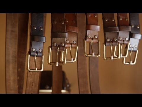 Leather craft. Making a leather belt by John Neeman Tools