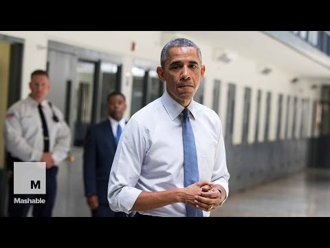 Obama makes historic presidential visit to federal prison | Mashable