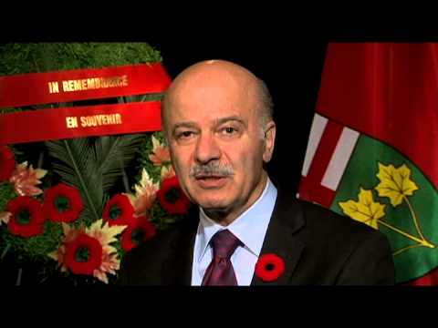 Reza Moridi Remembrance Day 2013