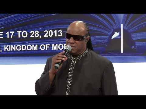 Stevie Wonder Speaks at Close of Marrakesh Treaty Negotiations