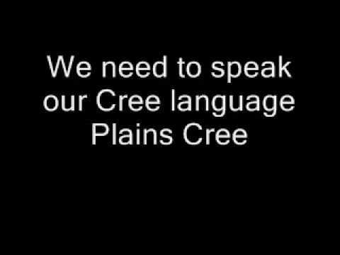 we need to speak our cree language plains cree