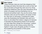 'THE MOAR YOU KNOW ...

Blair Cottrell (AKA 'National Democratic Party of Australia'), leader of the United Patriots Front in #Melbourne, has views on Jews. See also : http://slackbastard.anarchobase.com/?p=38730.'