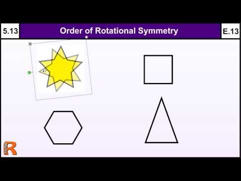 5.13 Order of Rotational Symmetry - Basic Maths GCSE Core Skills Level 5 & Grade E