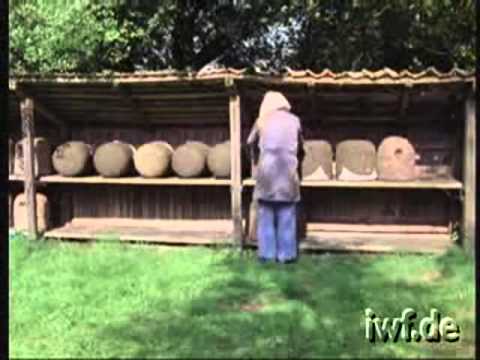 Heathland Beekeeping   4   Work in a Heather Skep Apiary during the Castwarming  SPeriod xvid