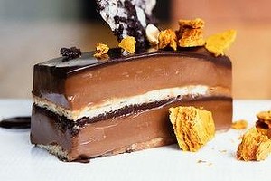 The wickedly decadent honeycomb and chocolate delice.