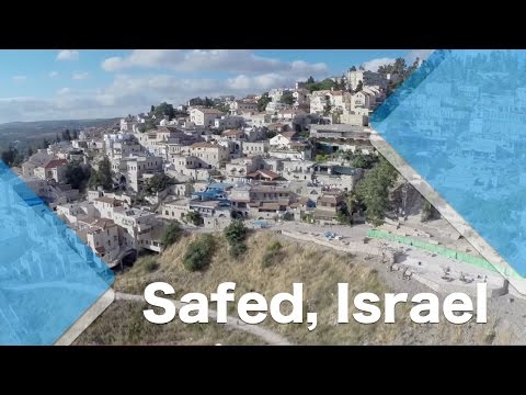 Legendary Safed, bird's eye view, Israel