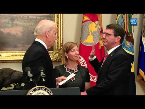 Carter Sworn In As New Defense Secretary - Full Ceremony & Speech