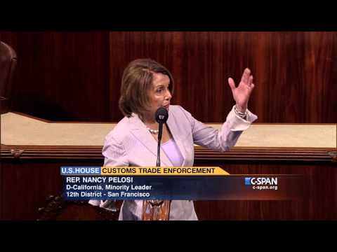 House Minority Leader Nancy Pelosi on Trade Legislation (C-SPAN)