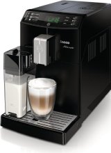 Saeco HD8763/01 Minuto Kaffeevollautomat (Keramikmahlwerk, Milchbehälter) schwarz