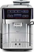 Bosch TES60759DE Kaffeevollautomat VeroAroma 700 OneTouch Zubereitung/Double Cup (1500 W, 1,7 L, 19 bar, Cappuccinatore) edelstahl