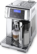 DeLonghi ESAM 6750 Kaffee-Vollautomat PrimaDonna Avant Chrome Line (1.8 l, 15 bar, Milchbehälter)