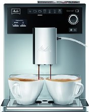 Melitta E 970-306 Kaffeevollautomat Caffeo CI One-touch Cappuccino (LCD-Display, 2 x 135 g Bean Select, 15 bar, Cappuccinatore) hochglanz silber