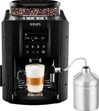 KRUPS EA8160 Kaffeevollautomat (1,8 l, 15 bar, LC Display, AutoCappuccino-System) schwarz