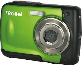 Rollei Sportsline 60 Digitalkamera (5 Megapixel, 8-fach digitaler Zoom, 6 cm (2,4 Zoll) Display, bildstabilisiert, bis 3m wasserdicht) grün