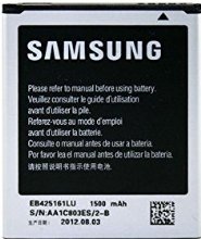 Samsung EB425161LU - Batería original para Galaxy Trend S7560 / S3 Mini I8190 / S Duos S7562 / ACE 2 I8160 (1500 mAh)