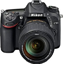 Nikon D7100 - Cámara réflex digital de 24.1 Mp (Pantalla 3.2", estabilizador óptico, vídeo Full HD), negro - kit cuerpo con objetivo 18-140 mm VR