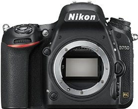 Nikon D750 - Cámara réflex digital de 24.3 Mp (pantalla 3.2", vídeo Full HD), color negro - Solo cuerpo