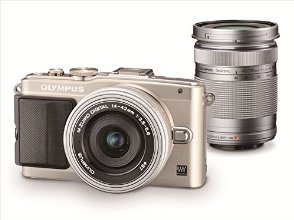 OLYMPUS ミラーレス一眼 PEN E-PL6 EZダブルズームキット シルバー E-PL6 EZ DZKIT SLV