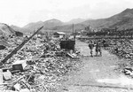 Nagasaki - Near Impact Center of atomic bomb, 1945.