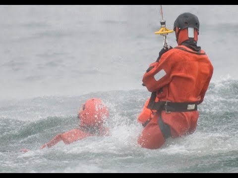 Coast Guards & Military Operating Rescue Swimmers