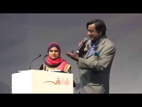 Shashi Tharoor inspiring Speech & Interactions@Sharjah Book Fair 2014