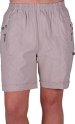 EyeCatch - Womens Relaxed Comfort Elasticized Flexi Stretch Ladies Shorts Plus Sizes