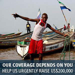 OUR COVERAGE DEPENDS ON YOU - To continue our work, we need your support now