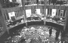 Aftermath of the Piazza Fontana bombing, which killed 17