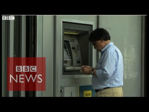 Millions withdrawn from Greece's ATMs - BBC News