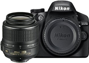 Nikon D3200 Digital SLR with 18-55mm VR II Lens Kit - Black (24.2 MP) 3.0 inch LCD