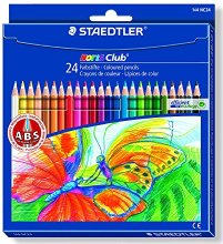 Staedtler Noris Club 144 NC24 Colouring Pencils - Assorted Colours (Pack of 24)