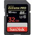 SanDisk Extreme Pro - Tarjeta de memoria SecureDigital de 32 GB (clase 10, 95 MB/s)