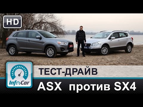 Suzuki SX4 vs Mitsubishi ASX. Сравнение Мицубиси ASX 2014 и Сузуки S-Cross 2014