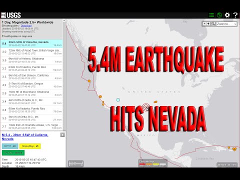 BREAKING NEWS! 5.4mag Earthquake Hits Nevada, USA - Should We Be ConCERNed?