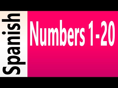 Learn Spanish Numbers 1 - 20: Audio and IPA (International Phonetic Alphabet)