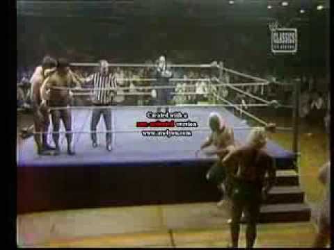 The Valiant Bros. vs. Tony Garea and Dean Ho- 1975 WWWF TV