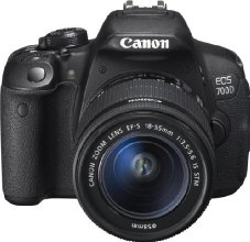 Canon EOS 700D SLR-Digitalkamera (18 Megapixel, 7,6 cm (3 Zoll) Touchscreen, Full HD, Live-View) Kit inkl. EF-S 18-55mm 1:3,5-5,6 IS STM